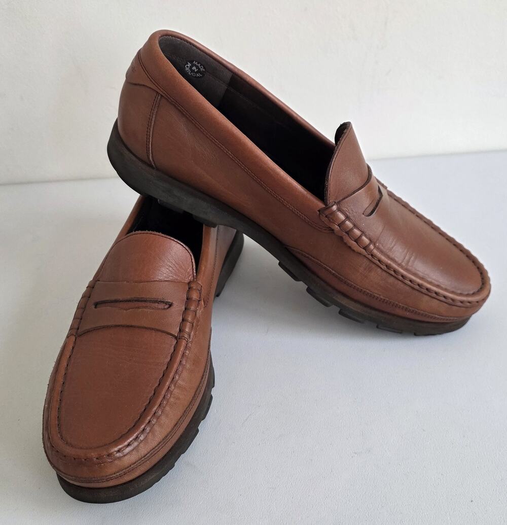 Mephisto Men's Ralyx Leather Brown Penny Loafer Comfort Air Relax Portugal Sz 9
